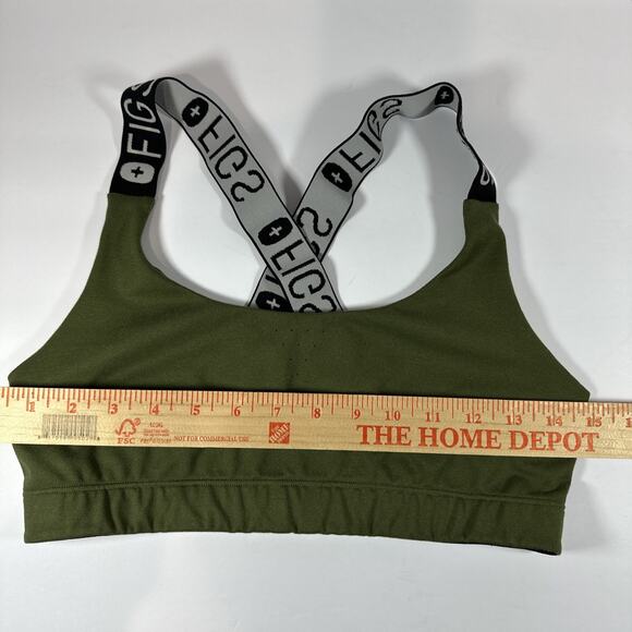 Figs Sports Bra Lot of 3 Large 2 green 1 Black Performance Underscrub Wireless - Picture 8 of 14
